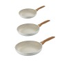 Ensemble de poêle San Ignacio Crème Aluminium Ø 16 x 3,5 cm Ø 20 x 4,5 cm Ø 24 x 4,5 cm 3 Pièces: Plus de 300.000 produits de gr