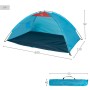 pare-vent de plage Aktive Bleu Polyester Oxford 210D 200 x 92 x 130 cm 200 x 130 x 92 cm: Plus de 300.000 produits de grandes ma
