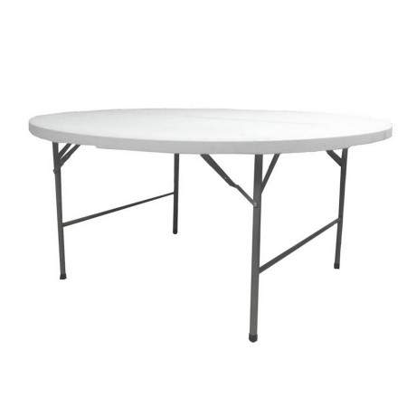 Table Piable Catering Blanc 122 x 122 x 74 cm: Plus de 300.000 produits de grandes marques en vente directe à prix usine sur cad