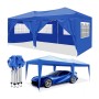 Pergola Gazebo Acier 600 x 300 x 260 cm Bleu: Plus de 300.000 produits de grandes marques en vente directe à prix usine sur cade