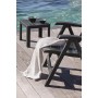 Table d'appoint Grosfillex Anthracite Résine Plastique 40 x 40 x 35 cm: Plus de 300.000 produits de grandes marques en vente dir