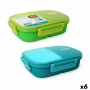 Boîte à lunch hermétique ThermoSport 3 Compartiments Rectangulaire 900 ml (6 Unités): Plus de 300.000 produits de grandes marque