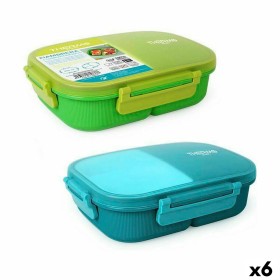 Boîte à lunch hermétique ThermoSport 3 Compartiments Rectangulaire 900 ml (6 Unités): Plus de 300.000 produits de grandes marque