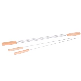 Ensemble de brochettes pour barbecue Barbacoa Acier inoxydable 40 x 0,5 x 0,5 cm: Plus de 300.000 produits de grandes marques en