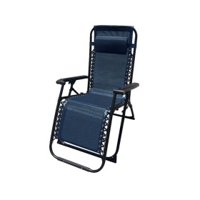 Marbueno Transat Pliable Acier Avec Coussin Jardin et Piscine 90X66X108 cm Gravité Zero Bleu Foncé 10011: Plus de 300.000 produi