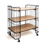 Chariot de service Vinthera Moa Noir Acier 75 x 45 x 85 cm: Plus de 300.000 produits de grandes marques en vente directe à prix 