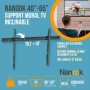 Support de TV Nanook Tilting 65 40: Plus de 300.000 produits de grandes marques en vente directe à prix usine sur cadeaufou.com.