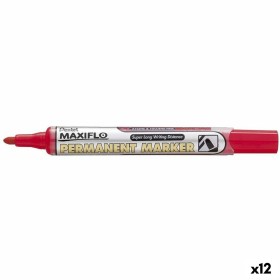 Marqueur permanent Pentel NLF50 Rouge 12 Pièces (12 Unités): Plus de 300.000 produits de grandes marques en vente directe à prix