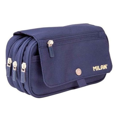 Trousse d'écolier Milan Serie1918 Bleu 13 x 24 x 10 cm: Plus de 300.000 produits de grandes marques en vente directe à prix usin