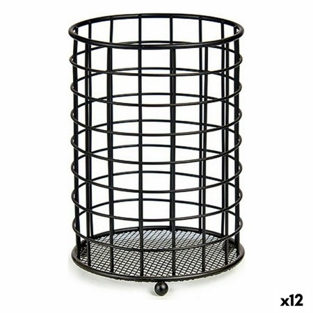Égouttoir à couverts Kinvara W6467-2 Noir Acier 12,8 x 17,5 x 12,8 cm (12 Unités): Plus de 300.000 produits de grandes marques e