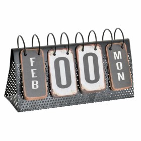Calendrier de bureau DKD Home Decor Blanc Noir 34 x 13 x 21 cm: Plus de 300.000 produits de grandes marques en vente directe à p