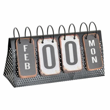 Calendrier de bureau DKD Home Decor Blanc Noir 34 x 13 x 21 cm: Plus de 300.000 produits de grandes marques en vente directe à p