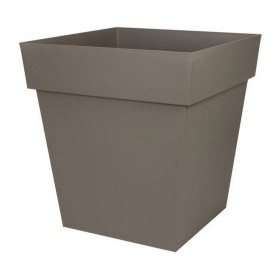 Pot EDA Tuscan Taupe Plastique Carré Ø 50 cm (49,5 x 49,5 x 52,5 cm): Plus de 300.000 produits de grandes marques en vente direc