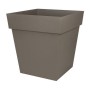 Pot EDA Tuscan Taupe Plastique Carré Ø 50 cm (49,5 x 49,5 x 52,5 cm): Plus de 300.000 produits de grandes marques en vente direc