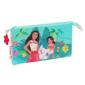 Trousse Fourre-Tout Triple Vaiana Bleu Beige 22 x 12 x 3 cm: Plus de 300.000 produits de grandes marques en vente directe à prix