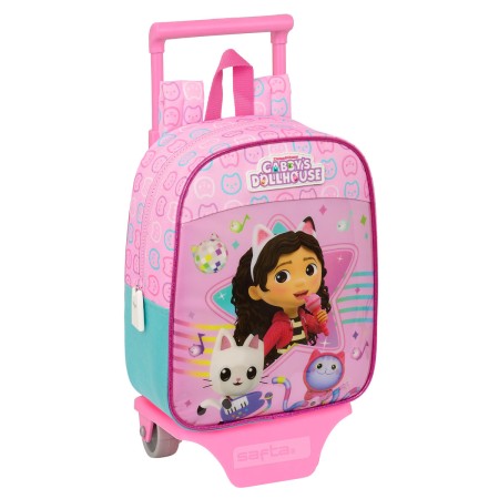 Cartable à roulettes Gabby's Dollhouse Party Rose 22 x 27 x 10 cm: Plus de 300.000 produits de grandes marques en vente directe 