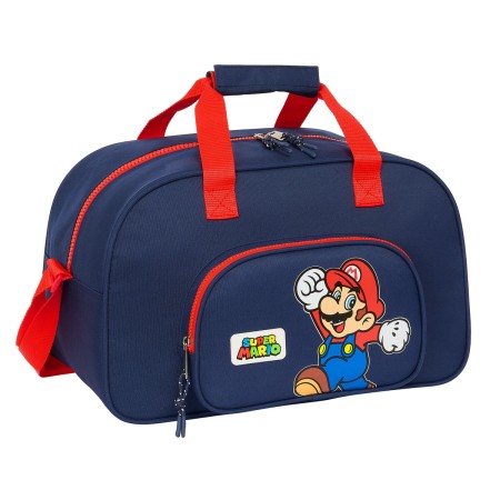 Sac de sport Super Mario World Blue marine 40 x 24 x 23 cm: Plus de 300.000 produits de grandes marques en vente directe à prix 