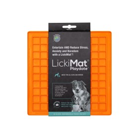 Mangeoire pour chiens Lickimat TPR Orange: Plus de 300.000 produits de grandes marques en vente directe à prix usine sur cadeauf
