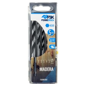 Ensemble de forets Ferrestock 3 / 4 / 5 / 6 / 8 mm Bois Hexagonal: Plus de 300.000 produits de grandes marques en vente directe 