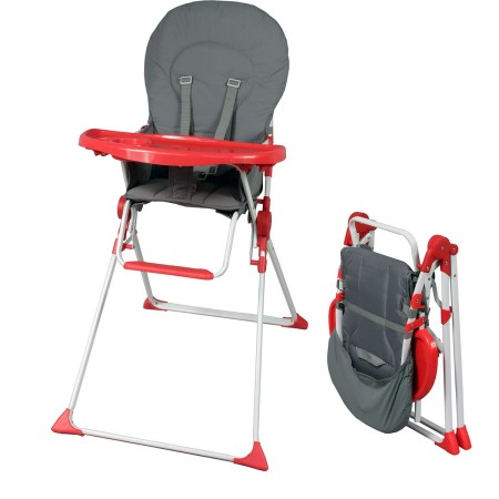 Chaise haute Bambisol Rouge Gris PVC 6 - 36 Mois: Plus de 300.000 produits de grandes marques en vente directe à prix usine sur 