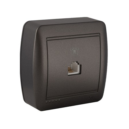 Prise téléphone et ADSL Solera Mural Graphite RJ11: Plus de 300.000 produits de grandes marques en vente directe à prix usine su