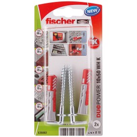 Pitons Fischer DuoPower 535002 Crampons 2 Unités Ø 10 x 50 mm: Plus de 300.000 produits de grandes marques en vente directe à pr
