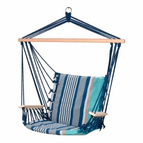 Balançoire Bleu Bois Coton Avec accoudoirs A rayures 53 x 100 cm: Plus de 300.000 produits de grandes marques en vente directe à