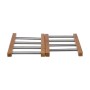 Dessous de plat Secret de Gourmet Naturel Acier inoxydable 35,2 x 22,2 x 2 cm Extensible: Plus de 300.000 produits de grandes ma