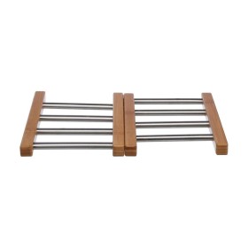 Dessous de plat Secret de Gourmet Naturel Acier inoxydable 35,2 x 22,2 x 2 cm Extensible: Plus de 300.000 produits de grandes ma