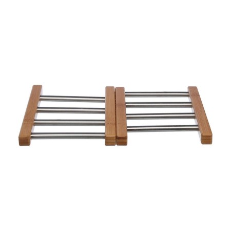 Dessous de plat Secret de Gourmet Naturel Acier inoxydable 35,2 x 22,2 x 2 cm Extensible: Plus de 300.000 produits de grandes ma