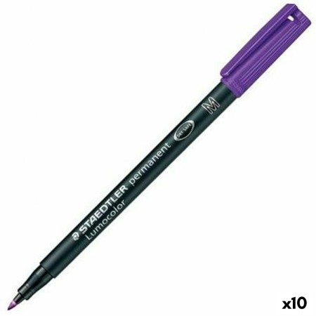Marqueur permanent Staedtler Lumocolor 317-6 M Violet (10 Unités): Plus de 300.000 produits de grandes marques en vente directe 