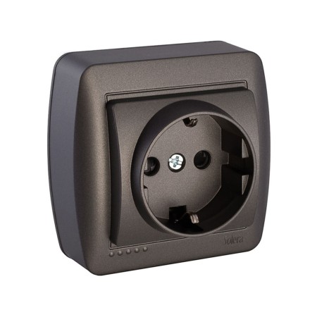Socle de prise Solera Mural 2p+t Graphite 16 A 250 V: Plus de 300.000 produits de grandes marques en vente directe à prix usine 