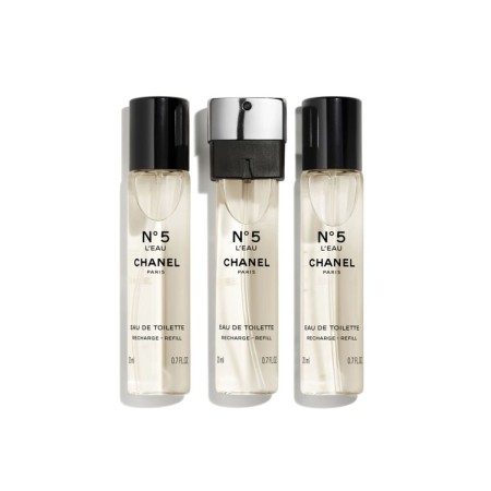 Set de Parfum Femme Chanel N°5 L'Eau EDT 3 x 20 ml Rechargeable: Plus de 300.000 produits de grandes marques en vente directe à 