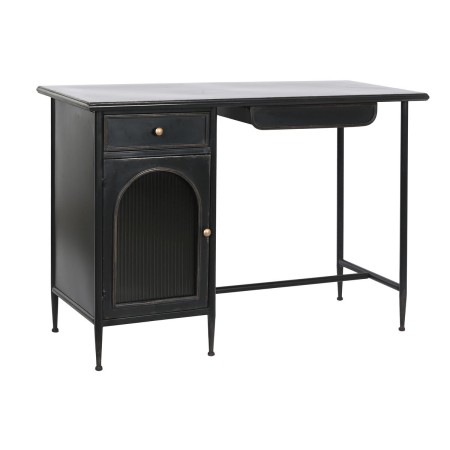 Bureau DKD Home Decor Noir Métal Verre 120 x 50 x 80 cm: Plus de 300.000 produits de grandes marques en vente directe à prix usi