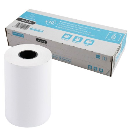 Rouleau de Papier Thermique Exacompta Blanc (10 Unités): Plus de 300.000 produits de grandes marques en vente directe à prix usi