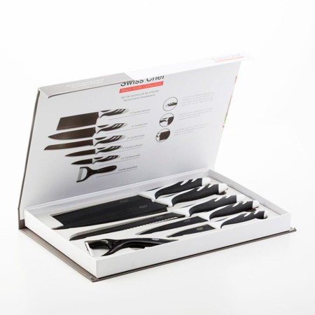 Couteau de table Bravissima Kitchen Cuchillos Swiss Chef 6 Piezas Acier inoxydable: Plus de 300.000 produits de grandes marques 
