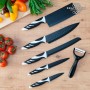 Couteau de table Bravissima Kitchen Cuchillos Swiss Chef 6 Piezas Acier inoxydable: Plus de 300.000 produits de grandes marques 