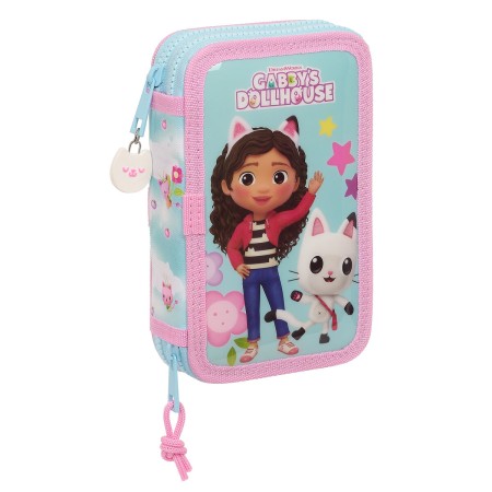 Plumier double Gabby's Dollhouse Bleu 12.5 x 19.5 x 4 cm (28 Pièces): Plus de 300.000 produits de grandes marques en vente direc