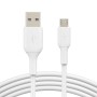 Câble USB vers micro USB Belkin CAB005BT1MWH 1 m Blanc: Plus de 300.000 produits de grandes marques en vente directe à prix usin