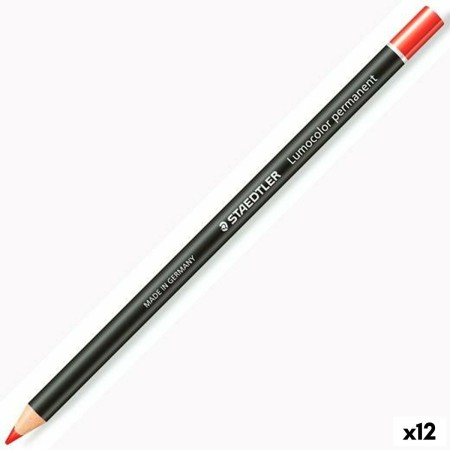 Crayons Staedtler Lumocolor Permanent Glasochrom Permanent Rouge (12 Unités): Plus de 300.000 produits de grandes marques en ven
