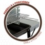 Roues de barbecue au charbon de bois Aktive Métal émaillé 90 x 85 x 32 cm Noir: Plus de 300.000 produits de grandes marques en v