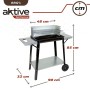 Roues de barbecue au charbon de bois Aktive Métal émaillé 90 x 85 x 32 cm Noir: Plus de 300.000 produits de grandes marques en v