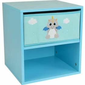 Table de Nuit Fun House LEON THE DRAGON 36 x 33 x 30 cm Bleu: Plus de 300.000 produits de grandes marques en vente directe à pri