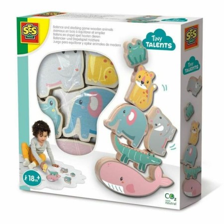 Playset SES Creative Wooden animals to balance and stack: Plus de 300.000 produits de grandes marques en vente directe à prix us