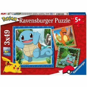 Set de 3 Puzzles Pokémon Ravensburger 05586 Bulbasaur, Charmander & Squirtle 147 Pièces: Plus de 300.000 produits de grandes mar