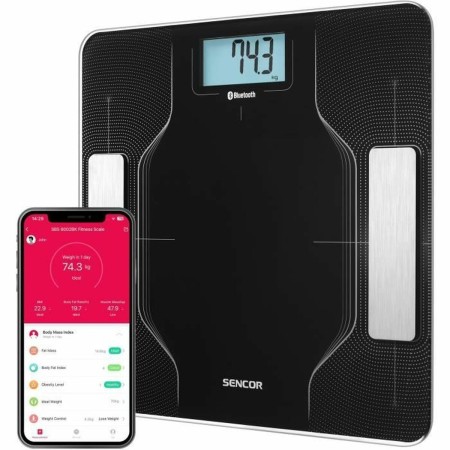 Balance Numérique de Salle de Bain Sencor SBS 8002BK Noir noir 180 kg: Plus de 300.000 produits de grandes marques en vente dire