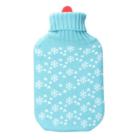 Bouillotte EDM 76771 Bleu Bleu/Blanc Flocons de neige Laine 2 L Plastique: Plus de 300.000 produits de grandes marques en vente 