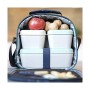 Panier-repas carré avec couvercle Milan Vert 330 ml 12 x 10 x 7 cm Plastique (1 Unité): Plus de 300.000 produits de grandes marq
