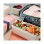 Panier-repas carré avec couvercle Milan Vert 330 ml 12 x 10 x 7 cm Plastique (1 Unité): Plus de 300.000 produits de grandes marq