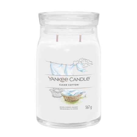 Bougie Parfumée Yankee Candle Clean Cotton 567 g: Plus de 300.000 produits de grandes marques en vente directe à prix usine sur 